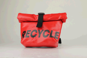 Roll-in M "édition limitée recycle materials" PIECE UNIQUE ROUGE