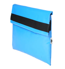 Charger l&#39;image dans la galerie, Pochette bleu clair d&#39;ordinateur Dababo, modèle Ardoise S adapté aux ordinateurs 11 pouces en chutes de bâche de camion recyclées.