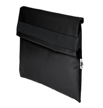 Charger l&#39;image dans la galerie, Pochette noir d&#39;ordinateur Dababo, modèle Ardoise S adapté aux ordinateurs 11 pouces en chutes de bâche de camion recyclées .