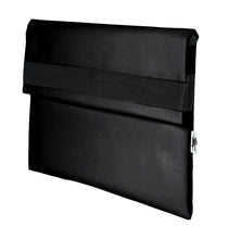 Charger l&#39;image dans la galerie, Pochette noir d&#39;ordinateur Dababo, modèle Ardoise M adapté aux ordinateurs 13 pouces en chutes de bâche de camion recyclées.