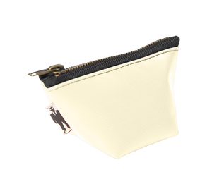 Porte-monnaie Beige avec fermeture zip 