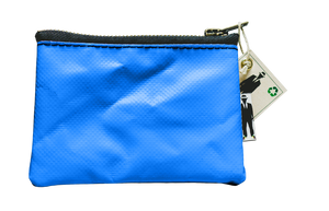 Porte-monnaie bleu-classic fermeture zip