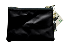 Porte-monnaie noir fermeture zip 