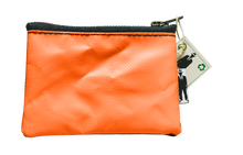 Charger l&#39;image dans la galerie, porte monnaie orange fermeture zip