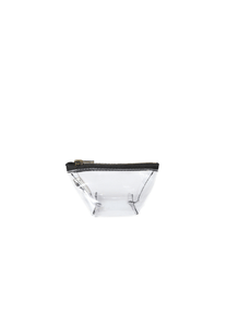 Porte-monnaie transparent qui tourne 360° avec fermeture zip 