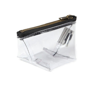 porte monnaie transparent avec fermeture zip