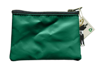 Charger l&#39;image dans la galerie, porte monnaie vert avec fermeture zip
