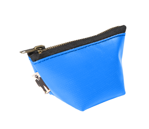 Porte-monnaie bleu-classic avec fermeture zip 