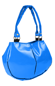 Sac à mains bleu-classic de la marque Dababo, modèle Everyday en chutes de bache de camions recyclées avec anse. Modèle féminin .