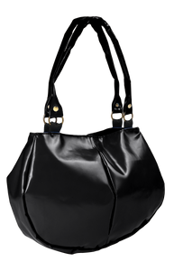 Sac à mains noir de la marque Dababo, modèle Everyday en chutes de bache de camions recyclées avec anse. Modèle féminin 